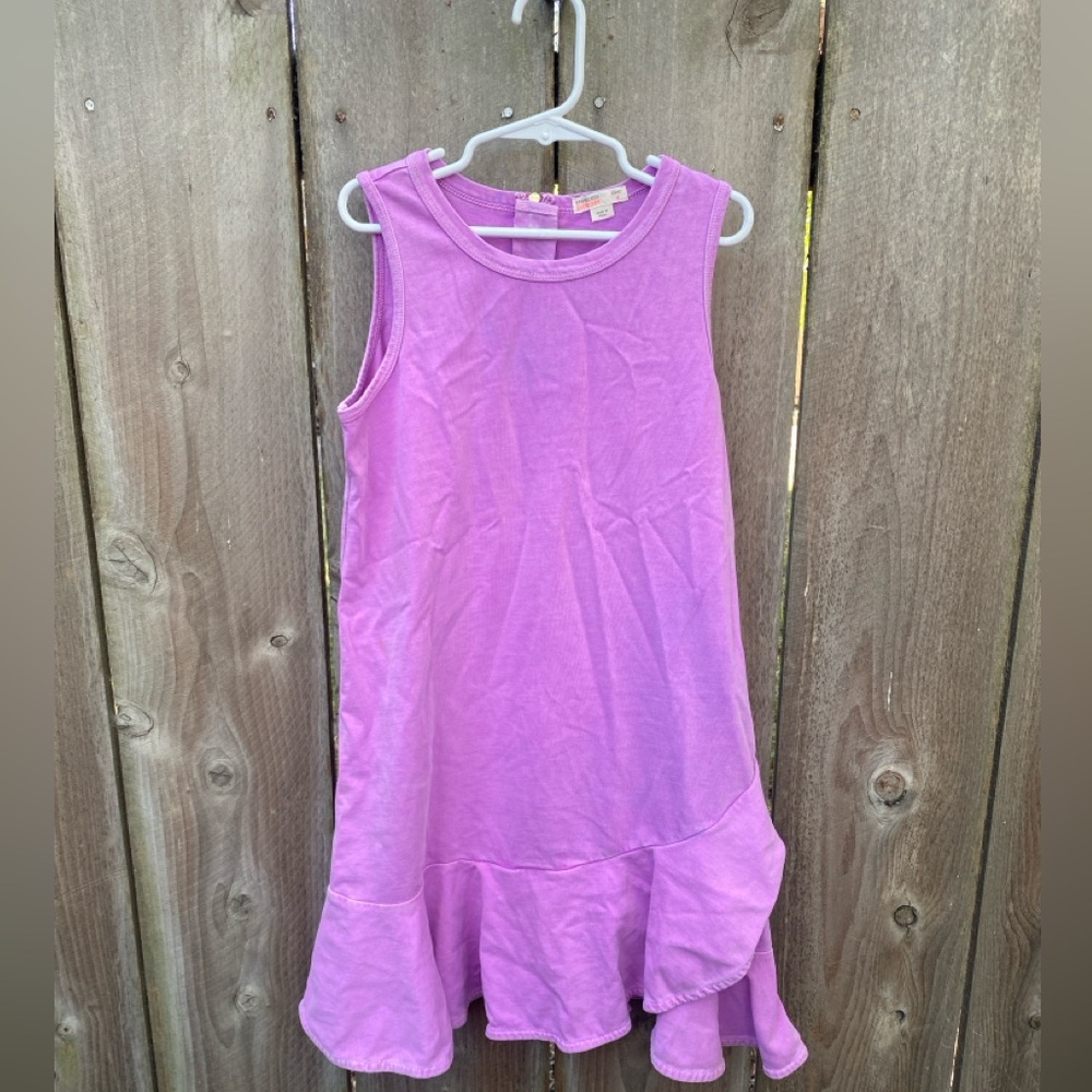 Crewcuts Everyday Purple Ruffle Hem Dress size 8